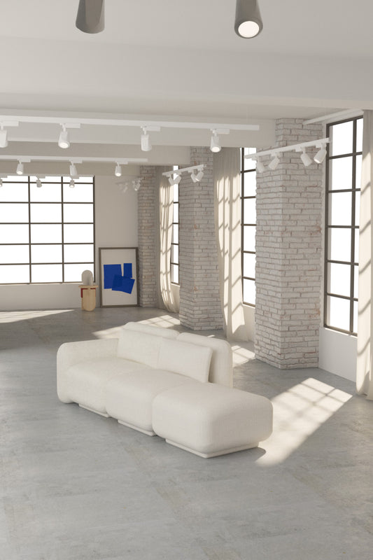 Dante Sofá Módular - Modulo Brazo, Intermedio y Pouf