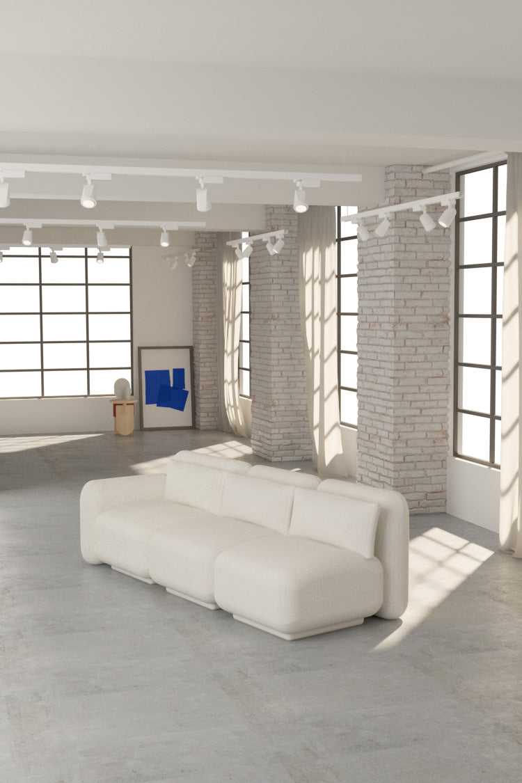 Dante Sofá Módular - un Módulo Brazo y dos Intermedios