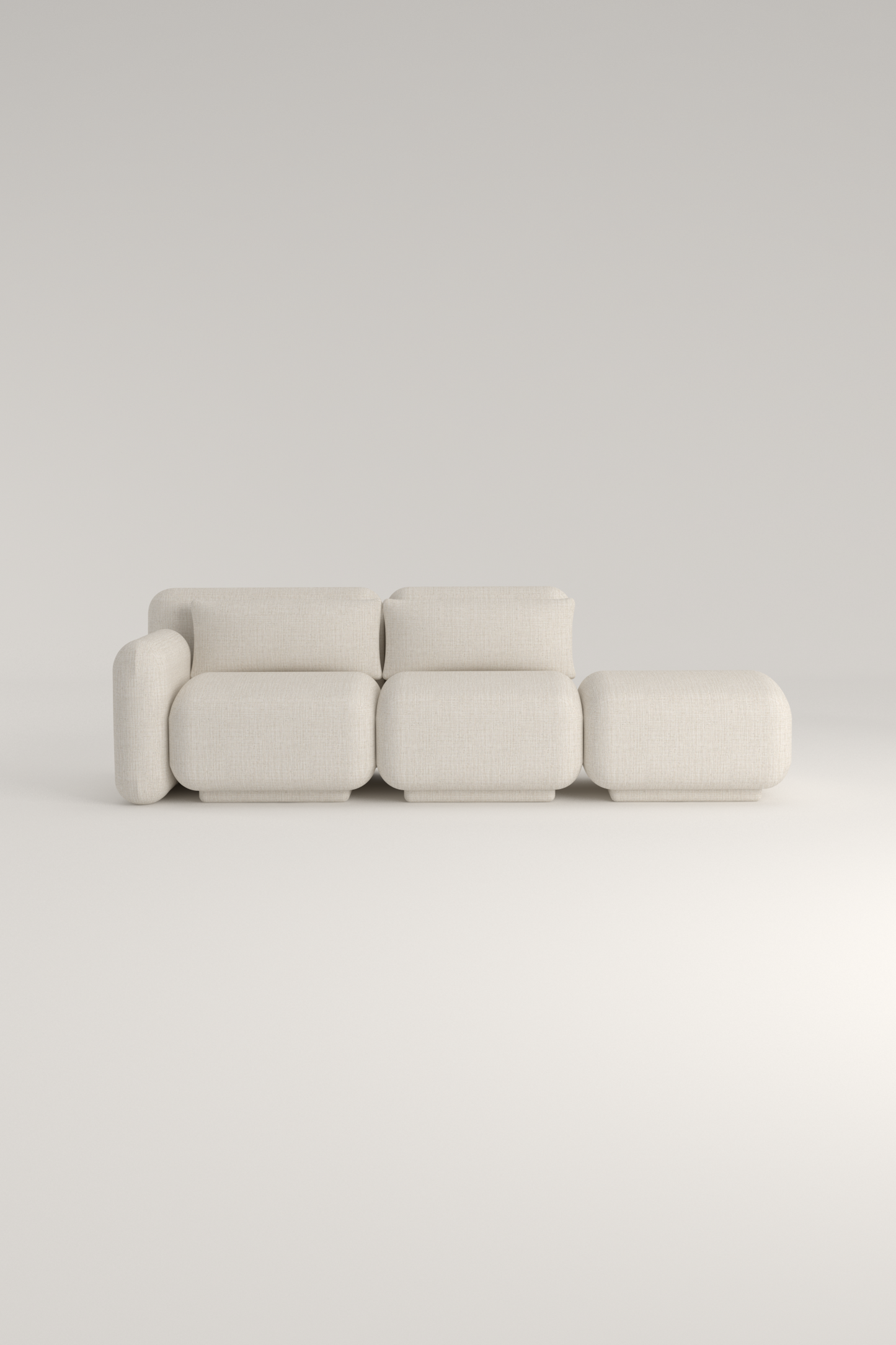 Dante Sofá Módular - Modulo Brazo, Intermedio y Pouf