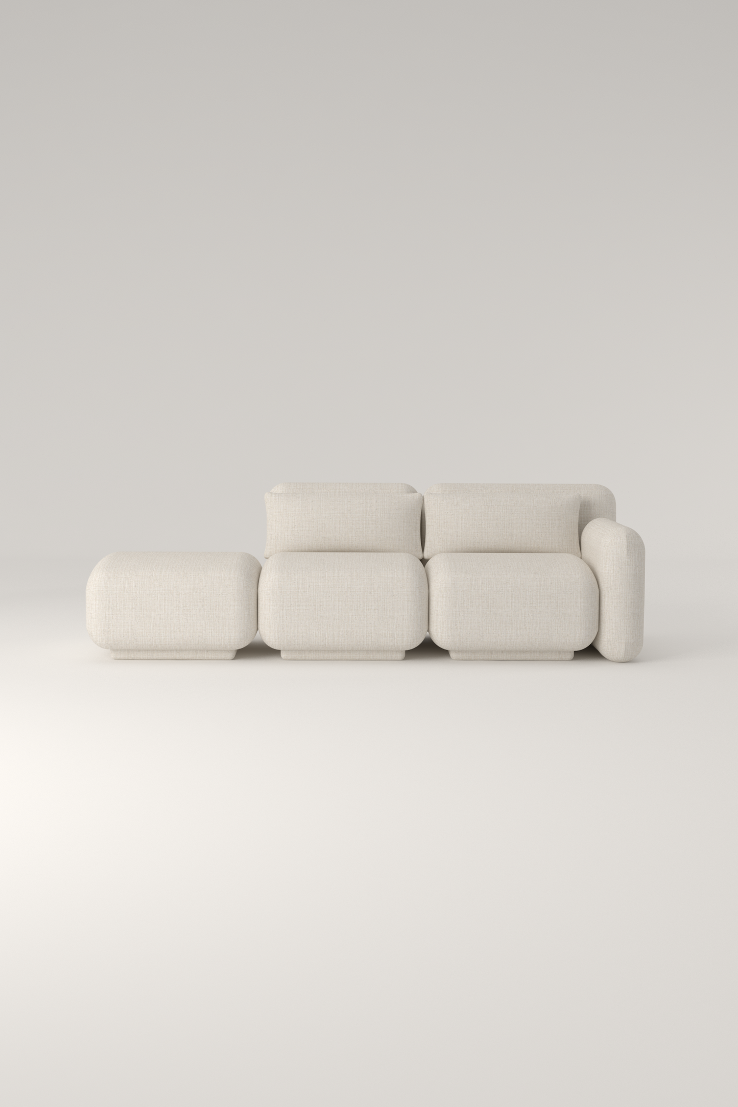 Dante Sofá Módular - Modulo Brazo, Intermedio y Pouf