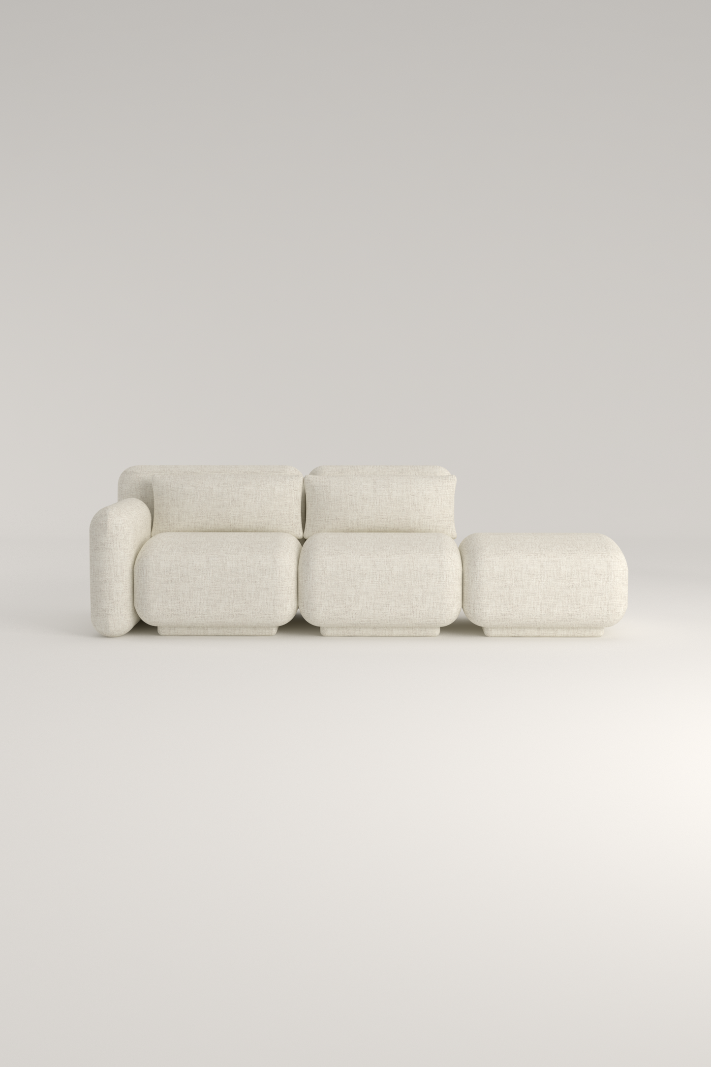 Dante Sofá Módular - Modulo Brazo, Intermedio y Pouf