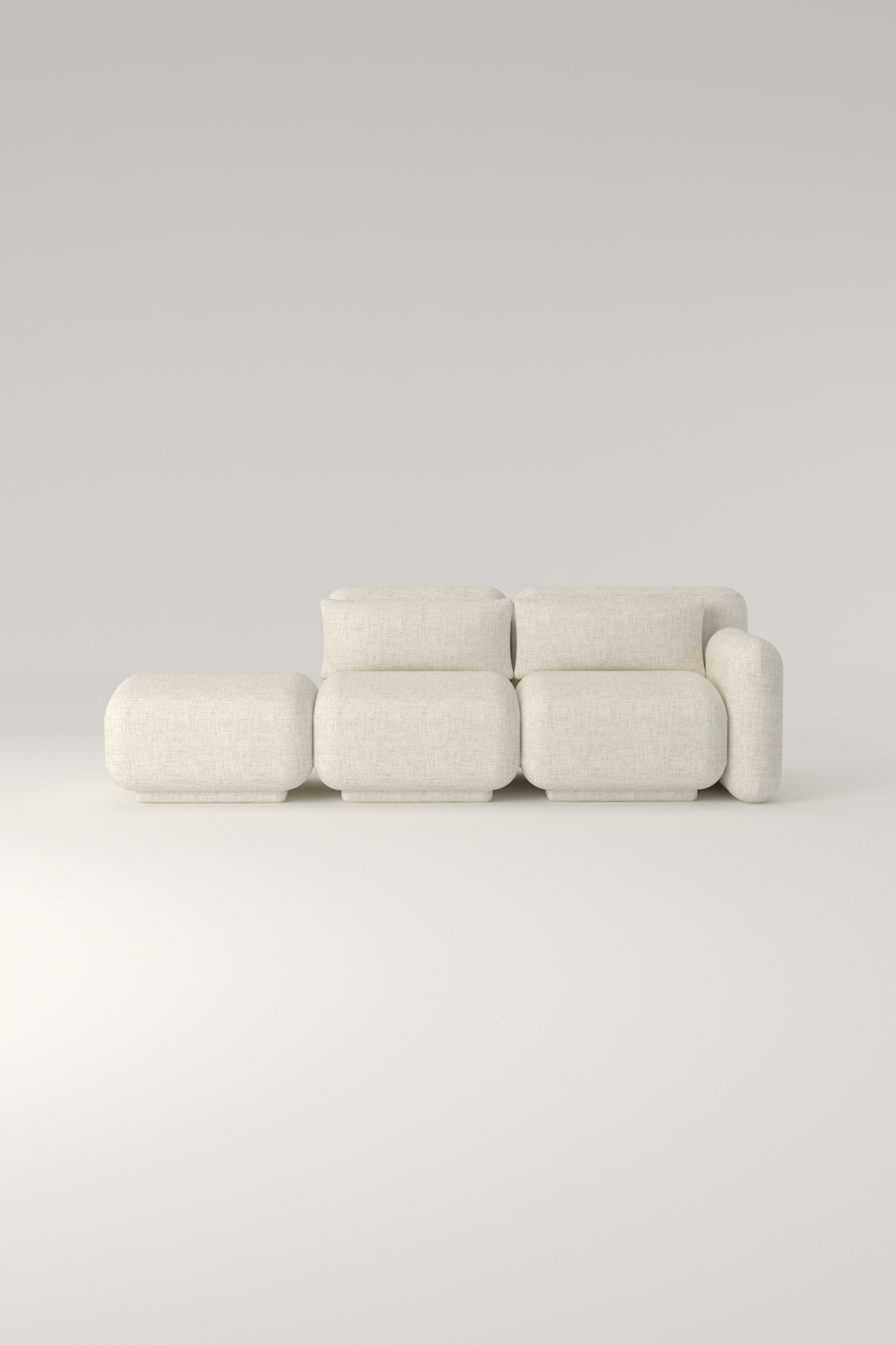 Dante Sofá Módular - Modulo Brazo, Intermedio y Pouf