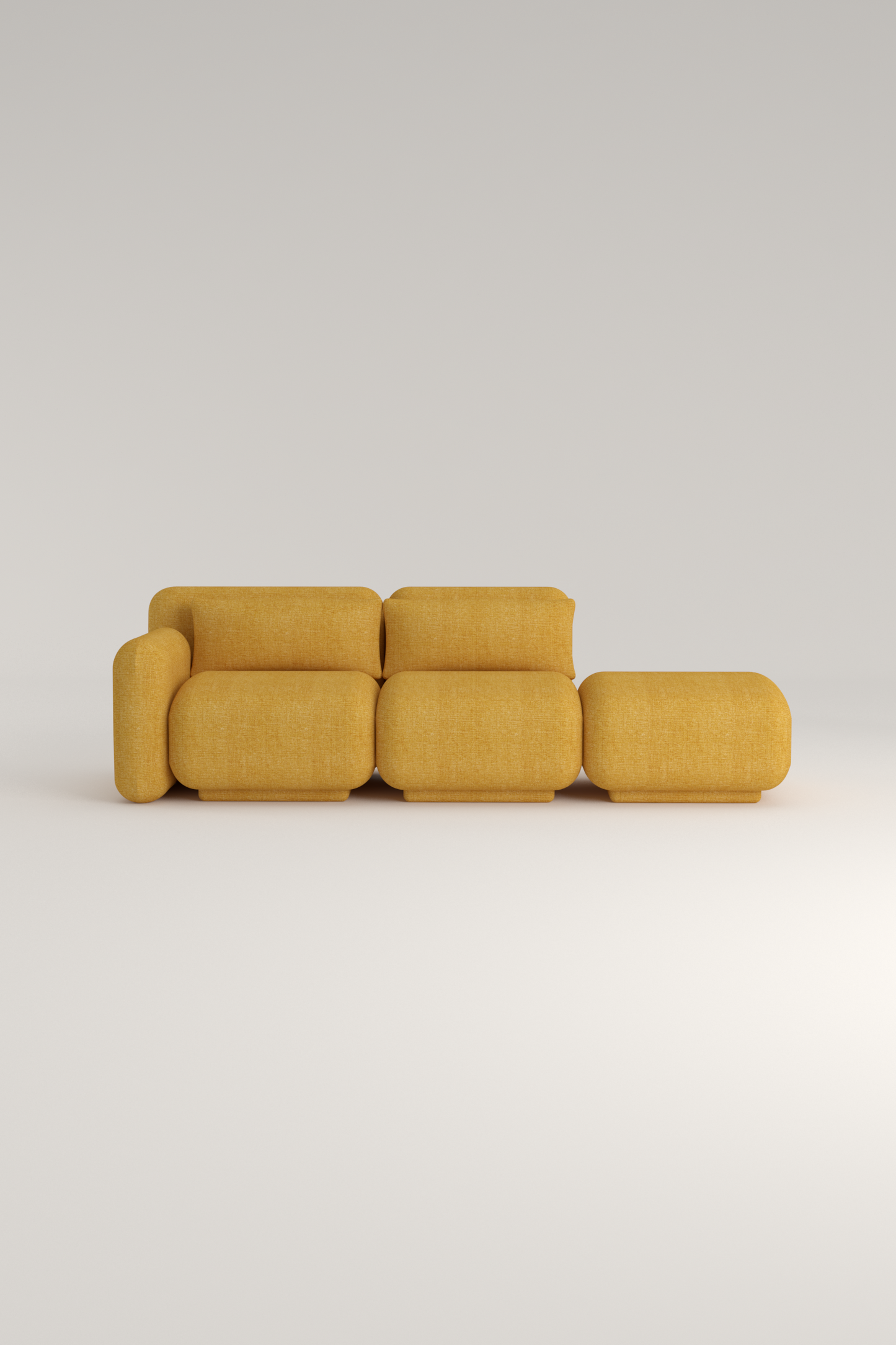 Dante Sofá Módular - Modulo Brazo, Intermedio y Pouf