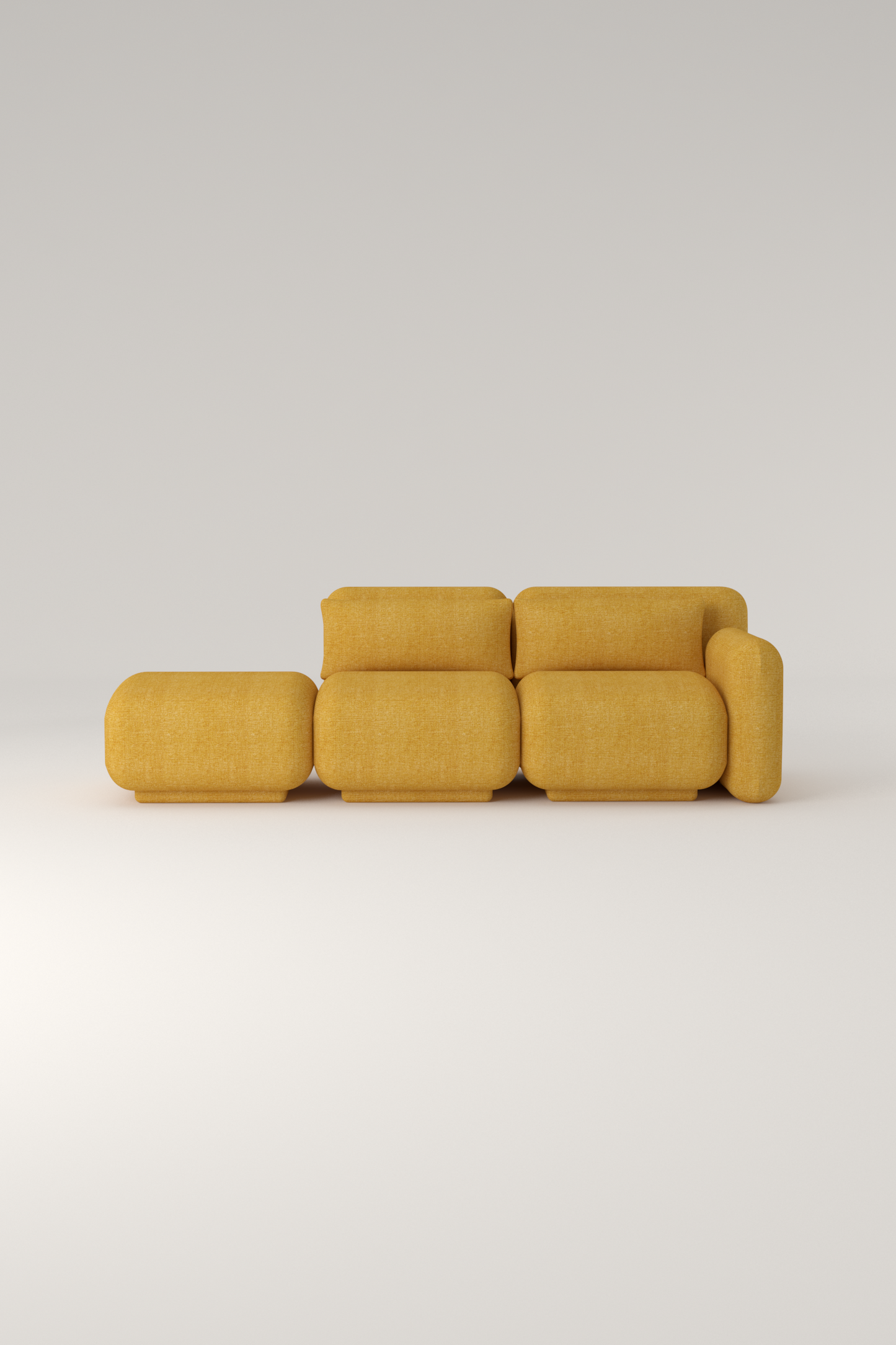 Dante Sofá Módular - Modulo Brazo, Intermedio y Pouf